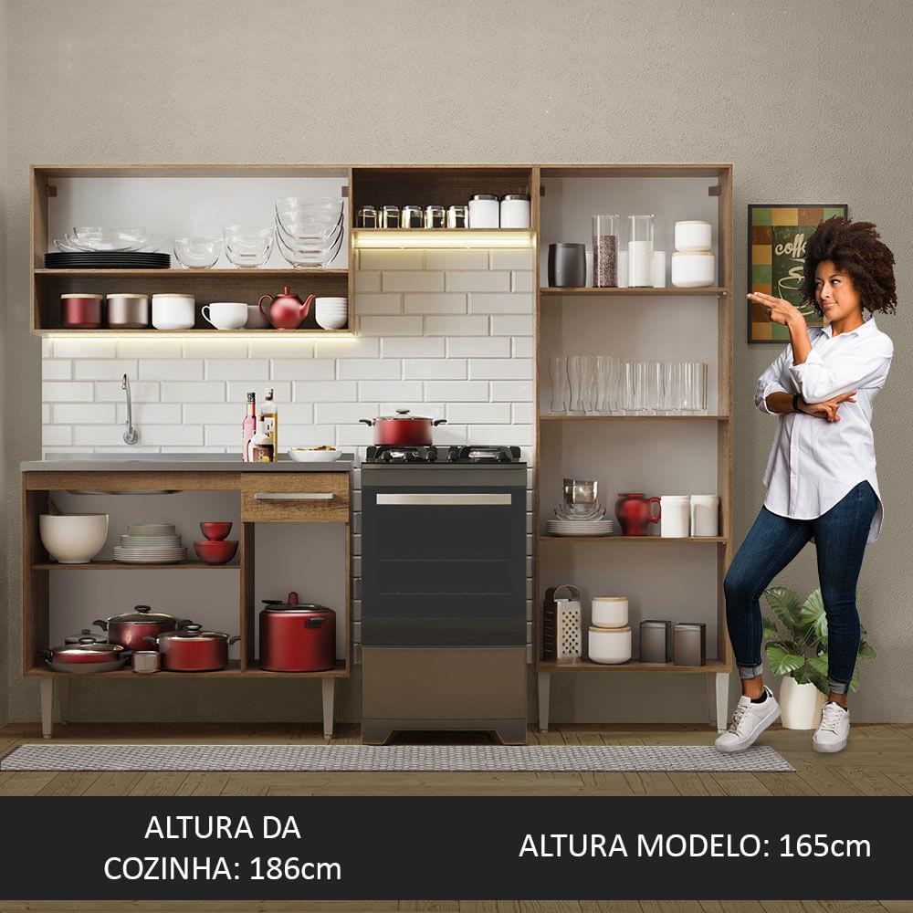 Foto 7 pulgar | Cocina Integral Madesa Emilly 229 cm con Fregadero 10