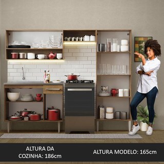 Foto 6 | Cocina Integral Madesa Emilly 229 cm con Fregadero 10