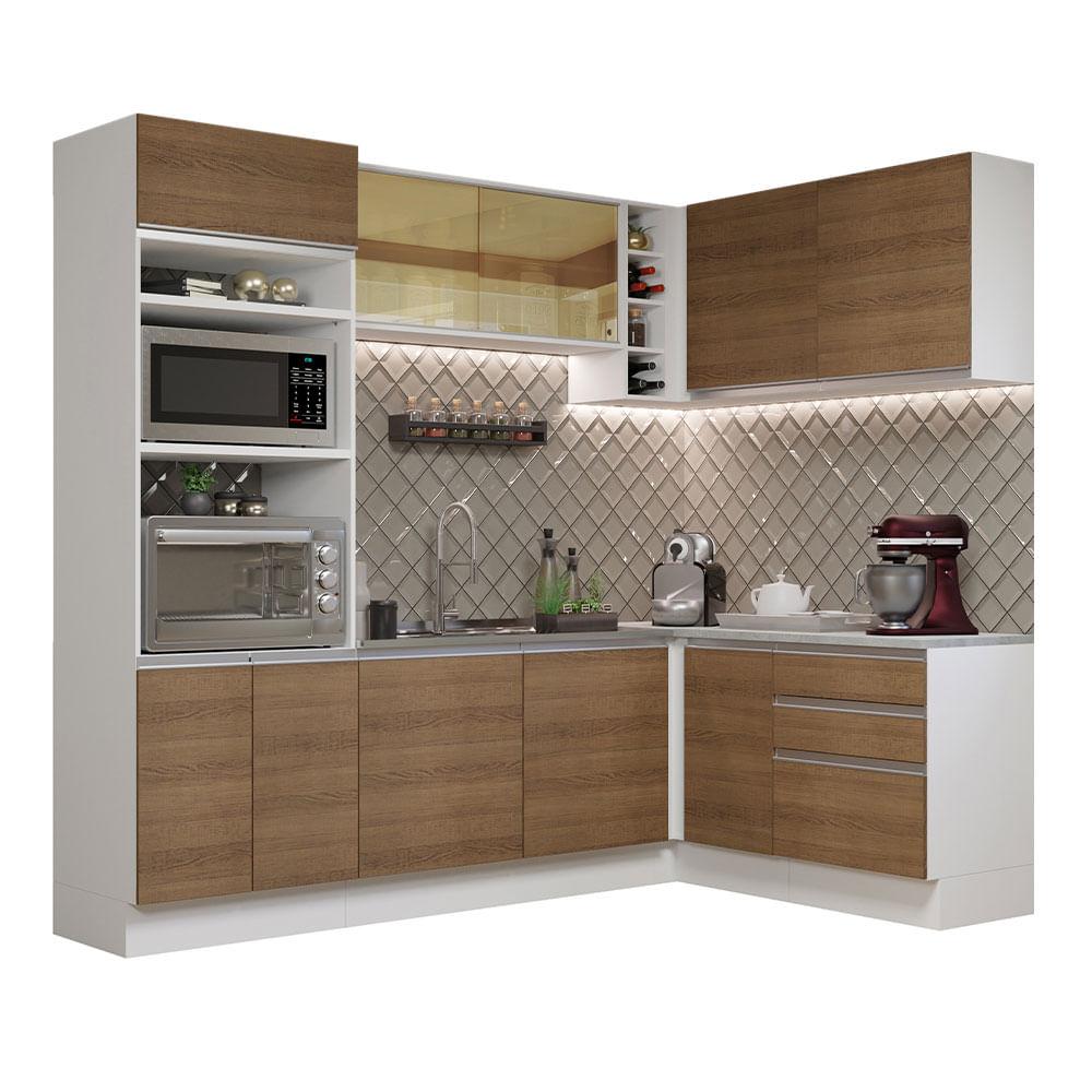 Cocina Integral de Esquina 399cm Glamy Madesa 02 $24,999