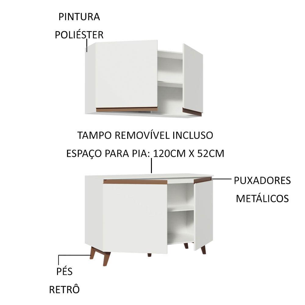 Foto 4 pulgar | Cocina Integral Madesa Reims 120 Cm