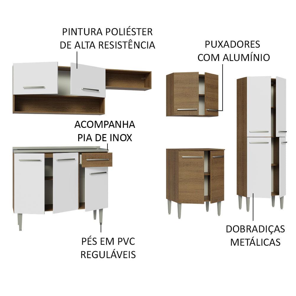 Foto 4 | Cocina Integral 293cm Con Fregadero Emilly Madesa 09