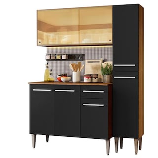 Foto 1 | Cocina Integral Madesa Emilly Marrón de 137 cm