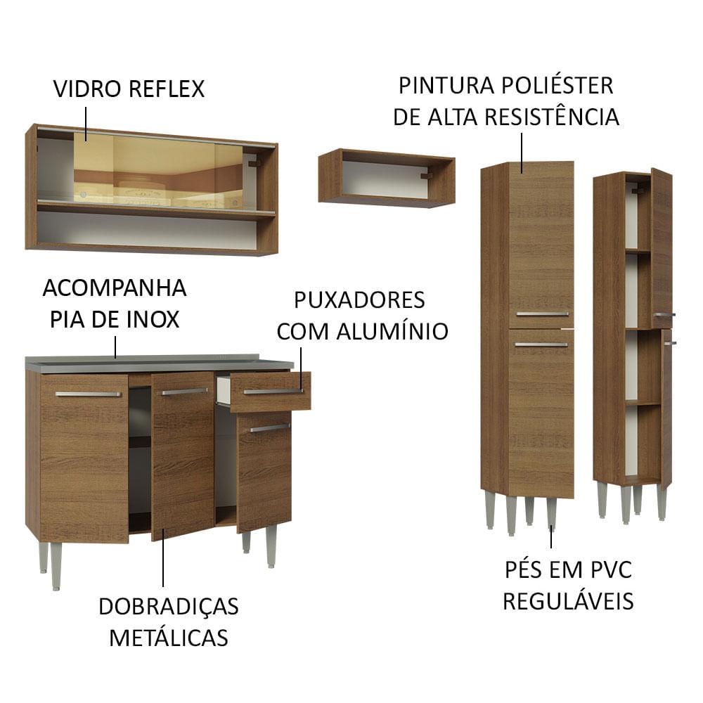 Foto 4 | Cocina Integral 229cm con Fregadero Madesa Emilly 11