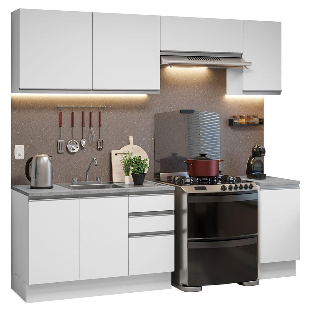 Foto 2 pulgar | Cocina Integral con Accesorios 240cm Glamy Blanco