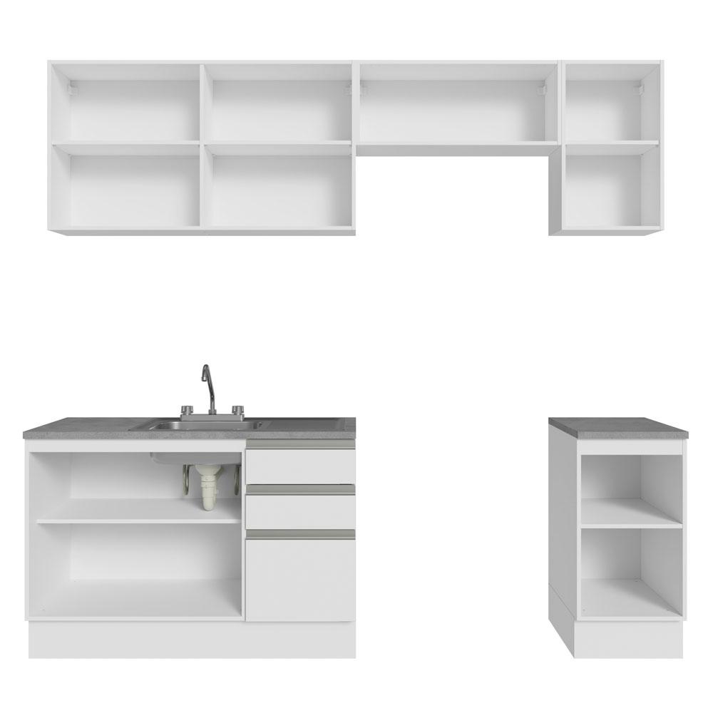 Foto 7 | Cocina Integral con Accesorios 240cm Glamy Blanco