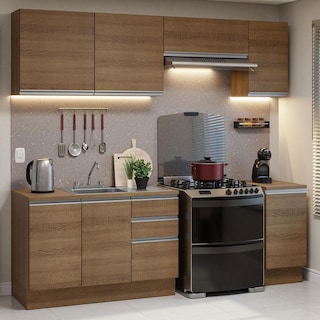 Foto 2 | Cocina Integral con Accesorios 240cm Glamy Marrón