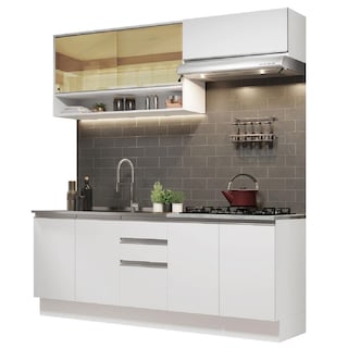 Foto 1 | Cocina Integral Madesa Glamy Sin Mesón de Acero 200 Cm
