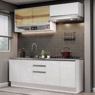 Foto 2 | Cocina Integral Madesa Glamy Sin Mesón de Acero 200 Cm