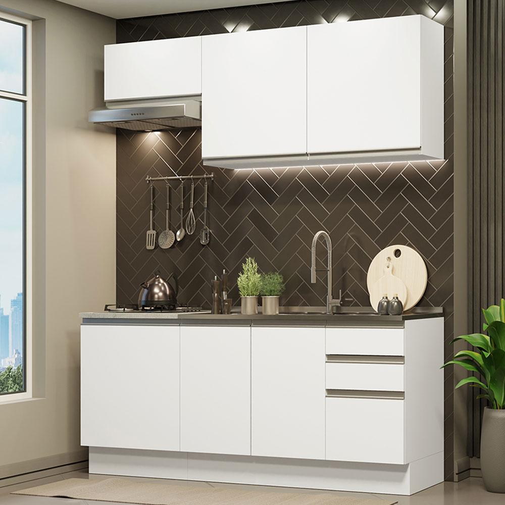 Foto 2 | Cocina Integral con Fregadero 180 cm Glamy Madesa 13 Blanco