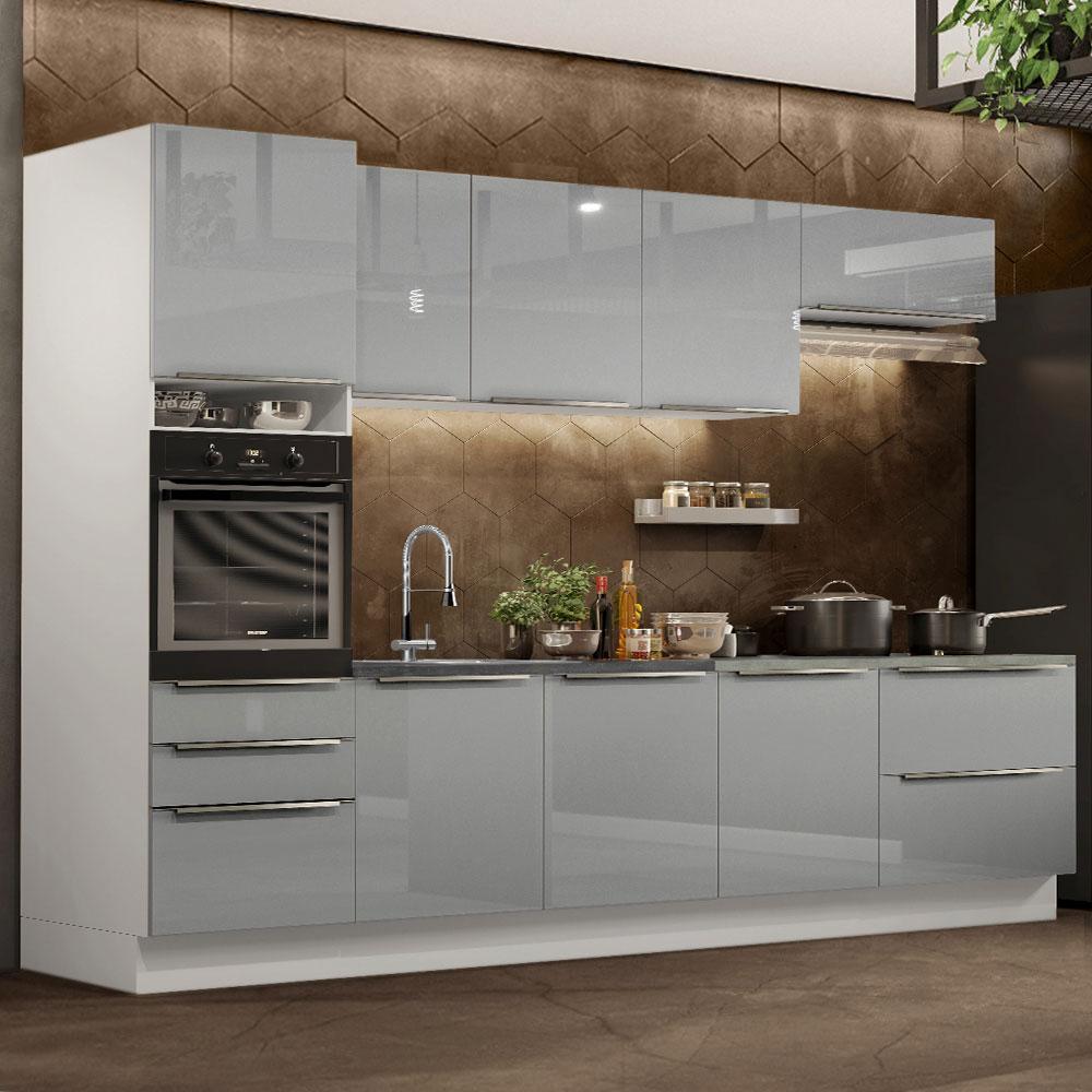 Foto 3 pulgar | Cocina Integral Modular Madesa Lux 320cm Bg