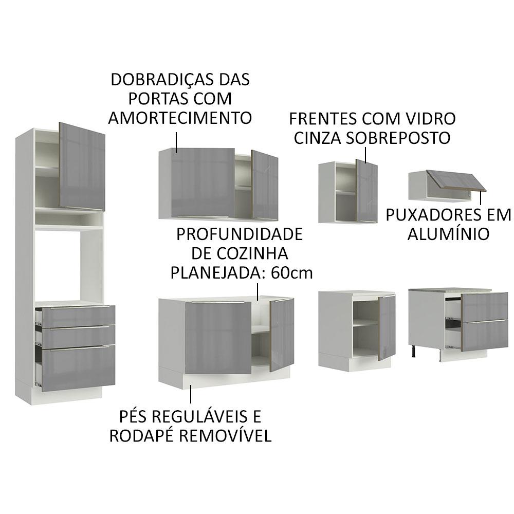 Foto 5 pulgar | Cocina Integral Modular Madesa Lux 320cm Bg