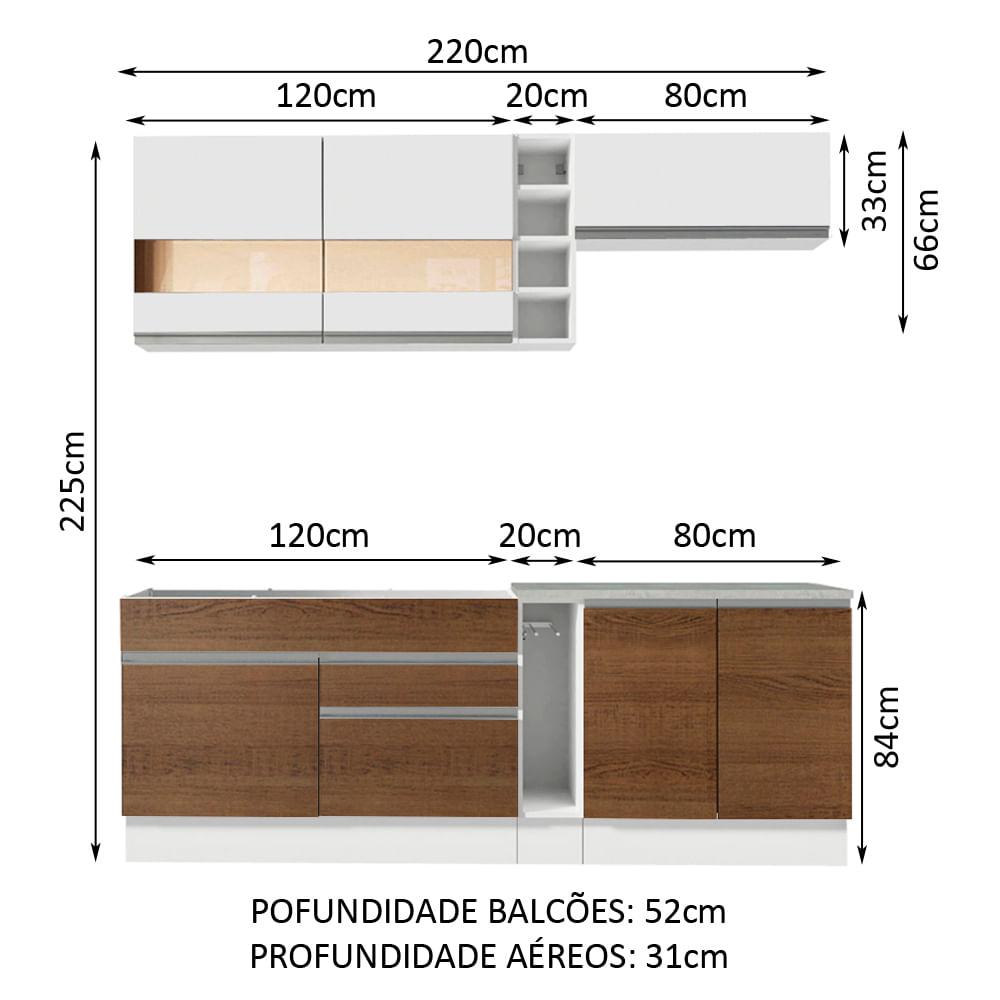 Foto 4 pulgar | Cocina Integral Completa Modular Madesa Glamy Bm 01