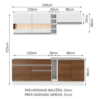 Foto 3 | Cocina Integral Completa Modular Madesa Glamy Bm 01