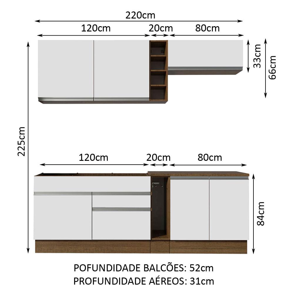 Foto 4 pulgar | Cocina Integral Completa Modular Madesa Glamy Mb 02