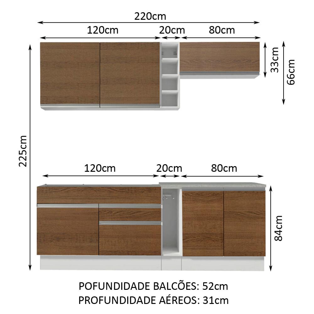 Foto 4 pulgar | Cocina Integral Completa Modular Madesa Glamy Mm