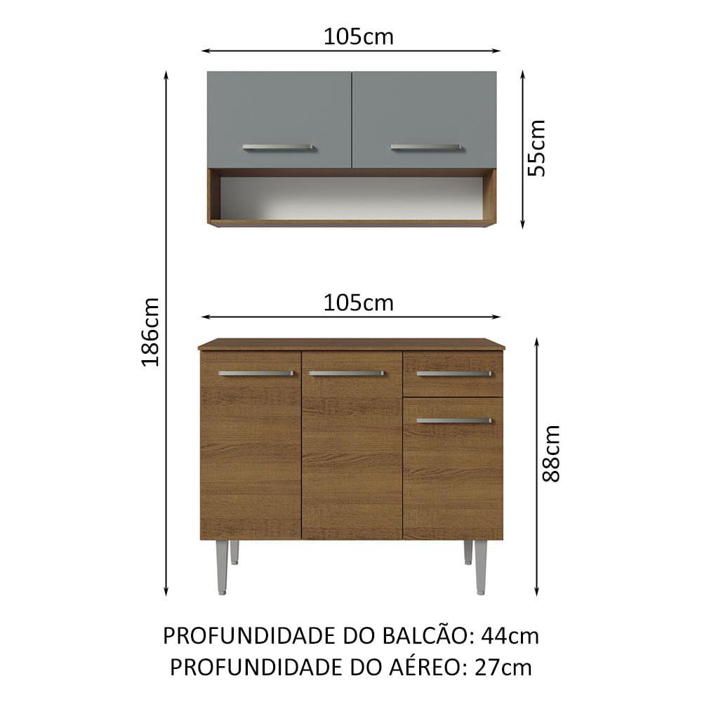 Foto 4 pulgar | Cocina Integral Modular Madesa Emilly 105cm Mg