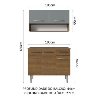 Foto 4 | Cocina Integral Modular Madesa Emilly 105cm Mg