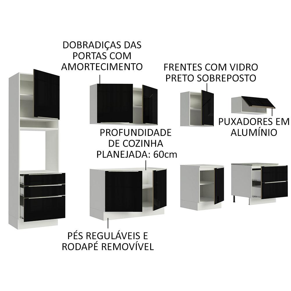 Foto 5 pulgar | Cocina Integral Modular Madesa Lux 320cm Bn