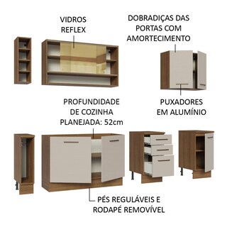 Foto 4 | Cocina Integral Modular Completo Agata Madesa 220cm Mc