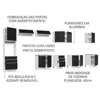 Foto 4 | Cocina Integral Modular Madesa Lux 400cm Bn
