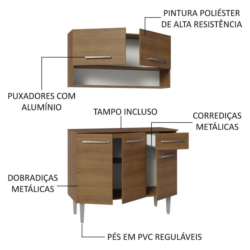 Foto 5 pulgar | Cocina Integral Modular Madesa Emilly 105cm Mm