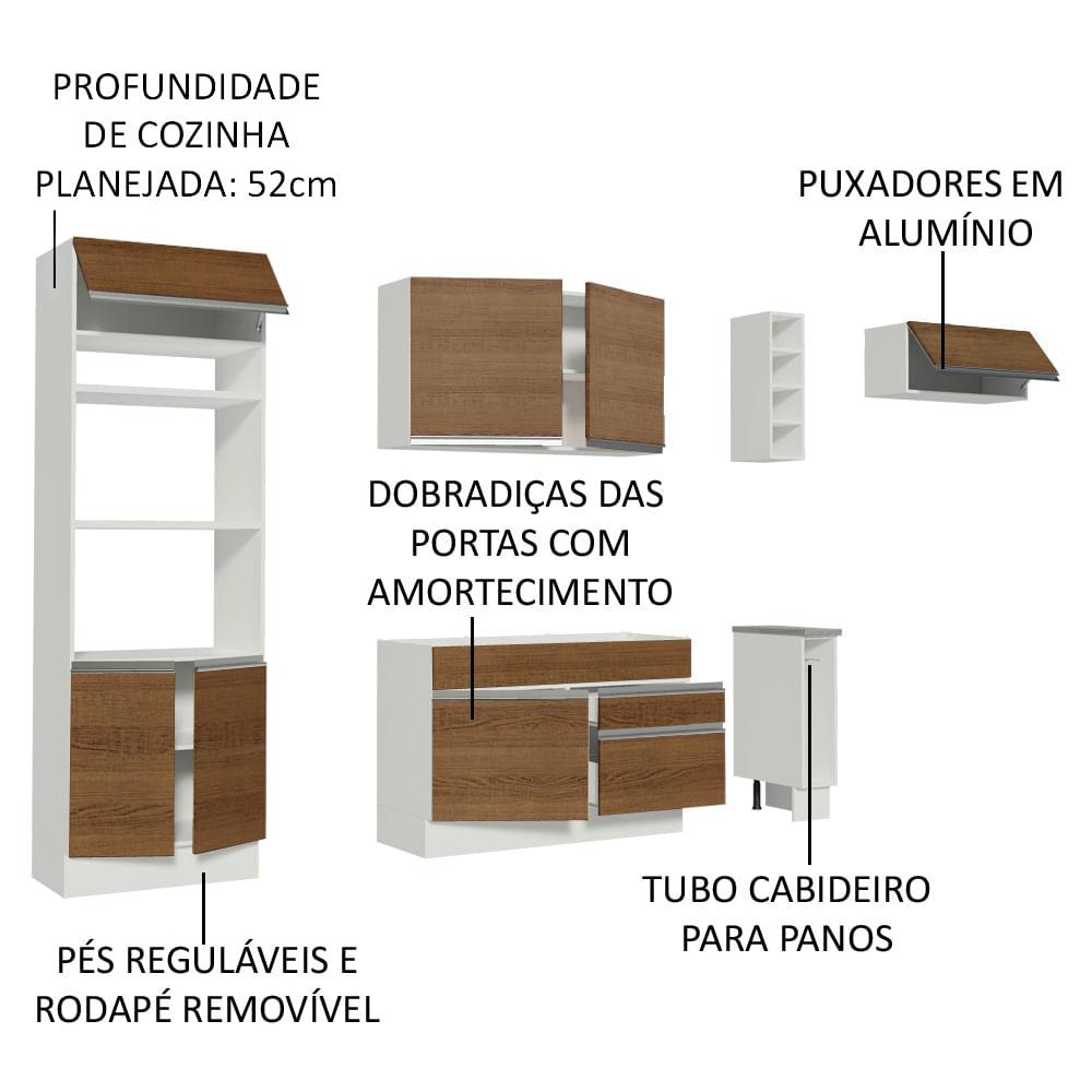 Foto 5 pulgar | Cocina Integral Completa Modular Madesa Glamy 290cm Bm 01