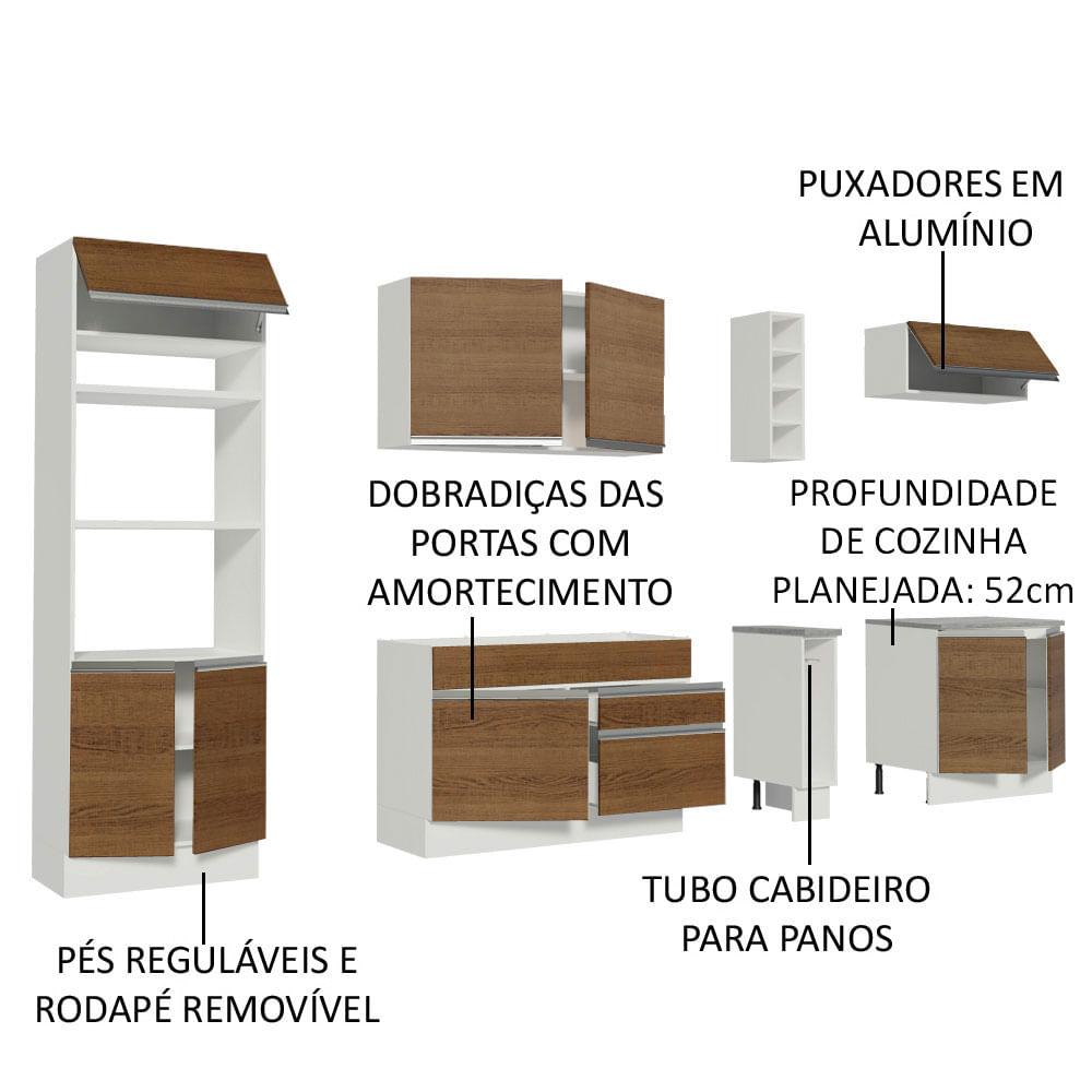 Foto 5 pulgar | Cocina Integral Completa Modular Madesa Vicenza 290cm Bm