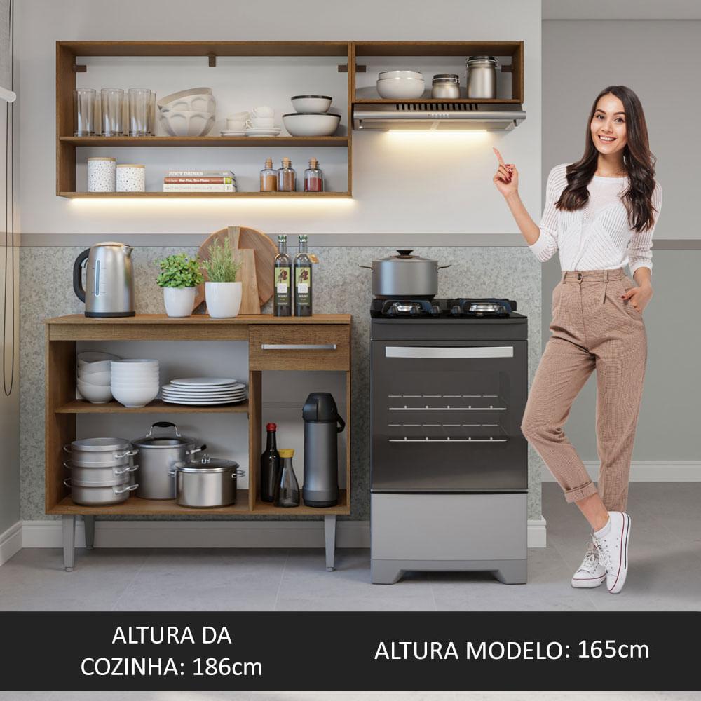 Foto 6 pulgar | Cocina Integral Completa Modular Madesa Emilly 165cm Mg 07