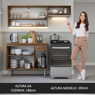 Foto 5 | Cocina Integral Completa Modular Madesa Emilly 165cm Mg 07