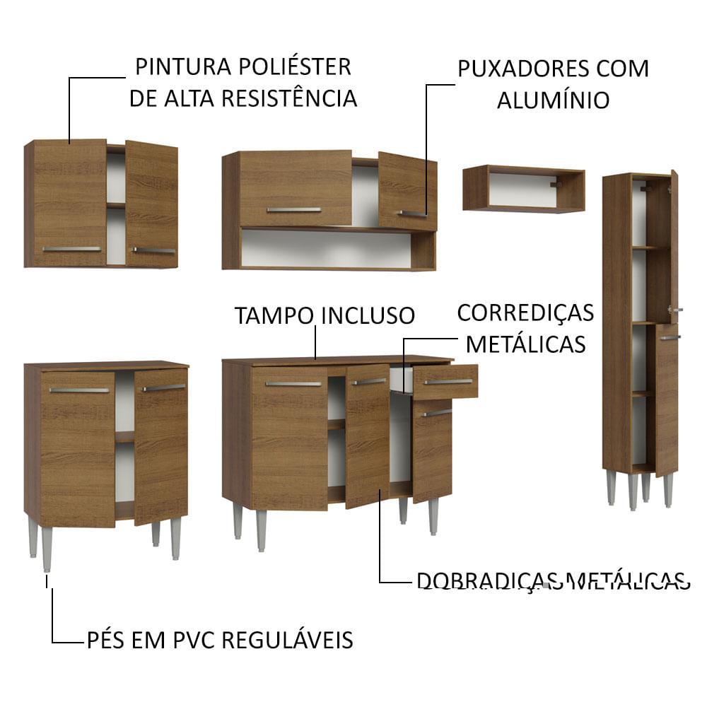 Foto 4 | Cocina Integral Completa Modular Madesa Emilly 261cm Mm 09