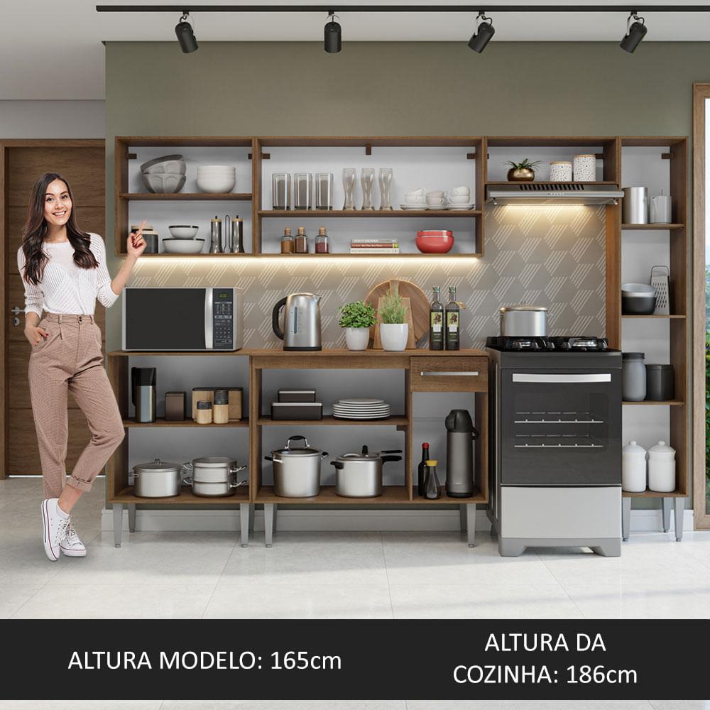Foto 6 pulgar | Cocina Integral Completa Modular Madesa Emilly 261cm Mm 09