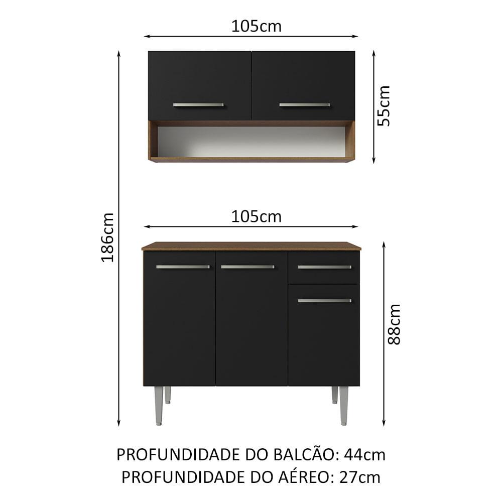 Foto 4 pulgar | Cocina Integral 105cm Emilly Madesa 03