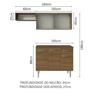 Foto 3 | Cocina Integral Completa Modular Madesa Emilly 165cm Mm 03