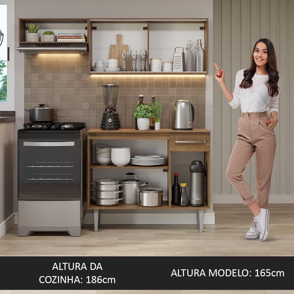 Foto 6 pulgar | Cocina Integral Completa Modular Madesa Emilly 165cm Mm 03