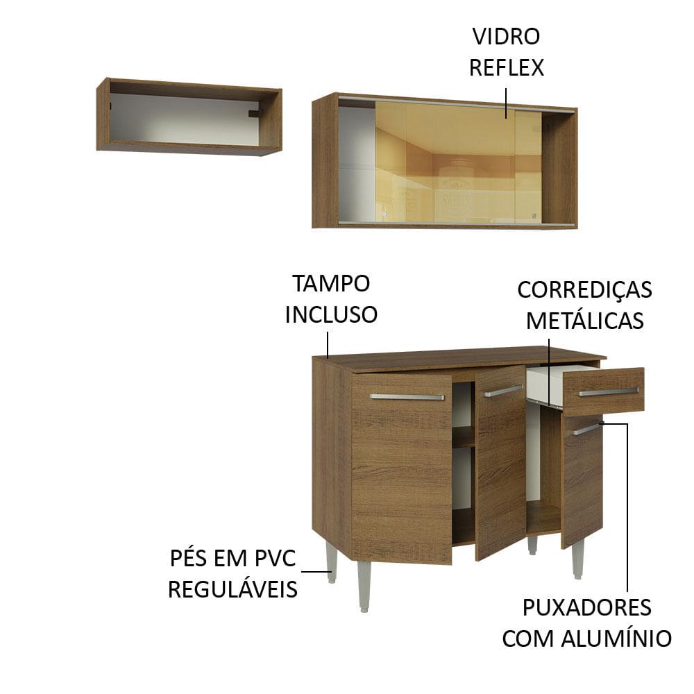 Foto 5 pulgar | Cocina Integral Completa Modular Madesa Emilly 165cm Mm 04