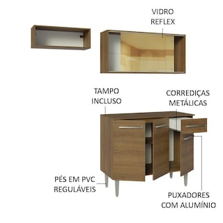 Foto 4 | Cocina Integral Completa Modular Madesa Emilly 165cm Mm 04