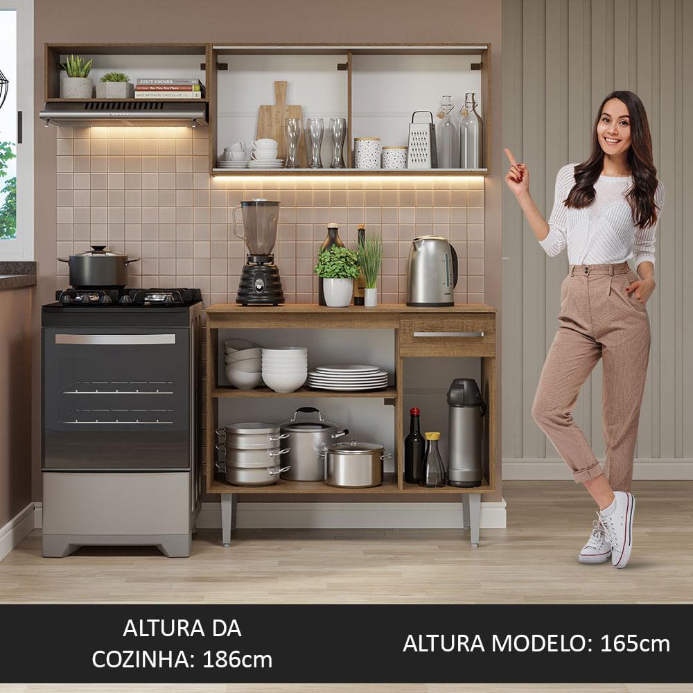 Foto 6 pulgar | Cocina Integral Completa Modular Madesa Emilly 165cm Mm 04