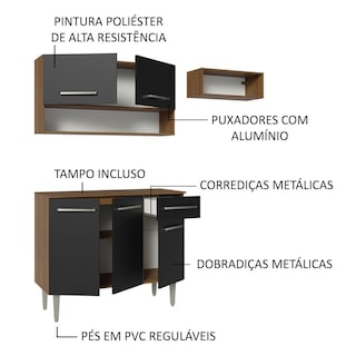 Foto 4 | Cocina Integral Completa Modular Madesa Emilly 165cm Mn 07