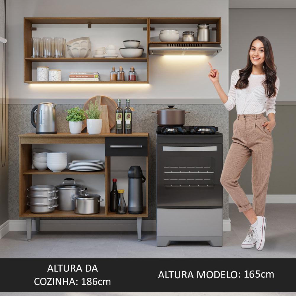 Foto 6 pulgar | Cocina Integral Completa Modular Madesa Emilly 165cm Mn 07