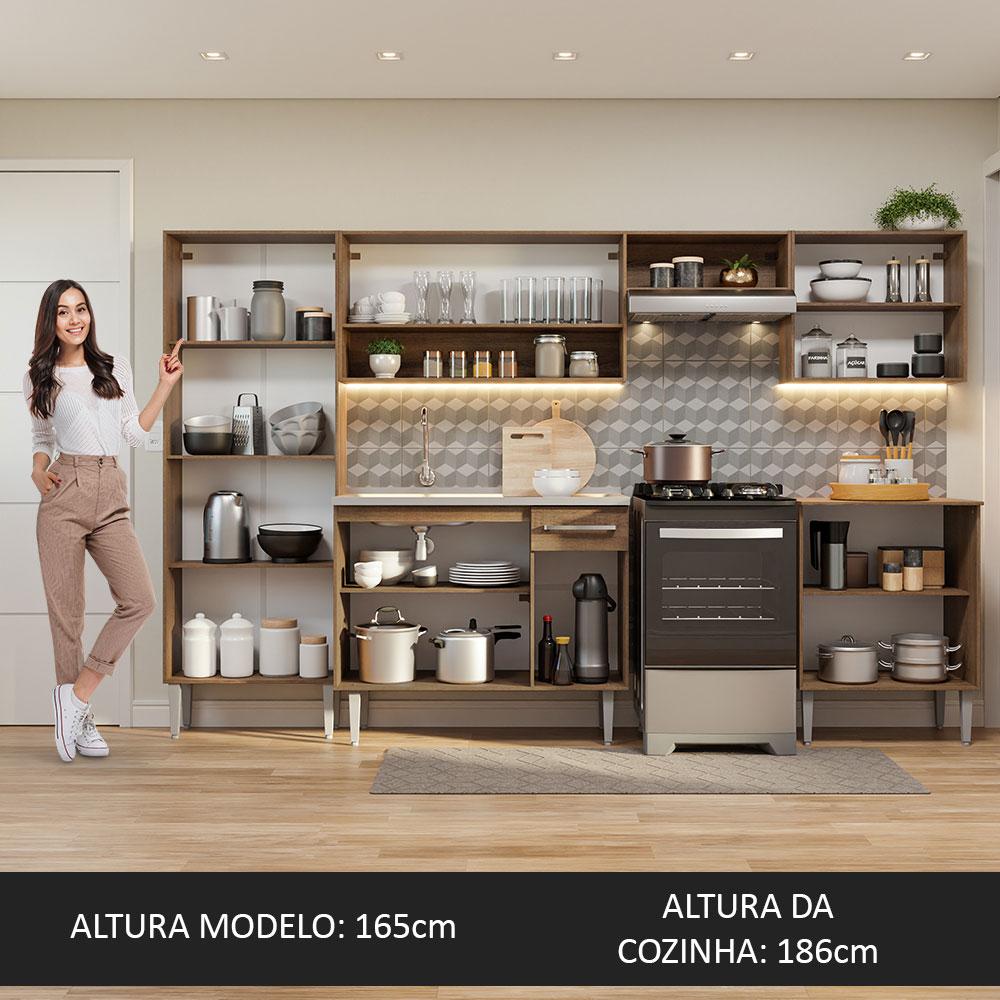 Foto 6 pulgar | Cocina Integral Completa Modular Madesa Emilly con Tarja Mg8