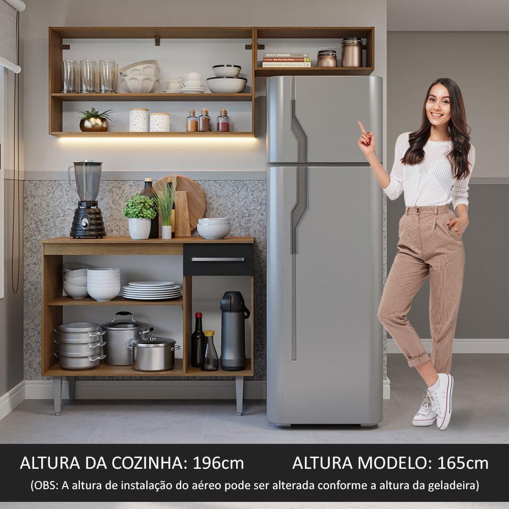 Foto 6 pulgar | Cocina Integral Completa Modular Madesa Emilly 165cm Mn