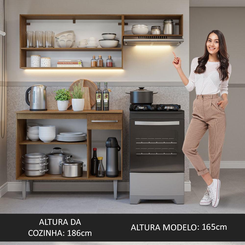 Foto 6 pulgar | Cocina Integral Completa Modular Madesa Emilly 165cm Mm 07