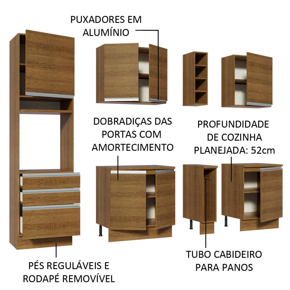 Foto 5 pulgar | Cocina Integral Completa Modular Madesa Áquila 220 cm