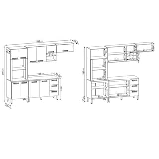 Foto 3 | Cocina Modular Bossa Ametista Nogal/off White