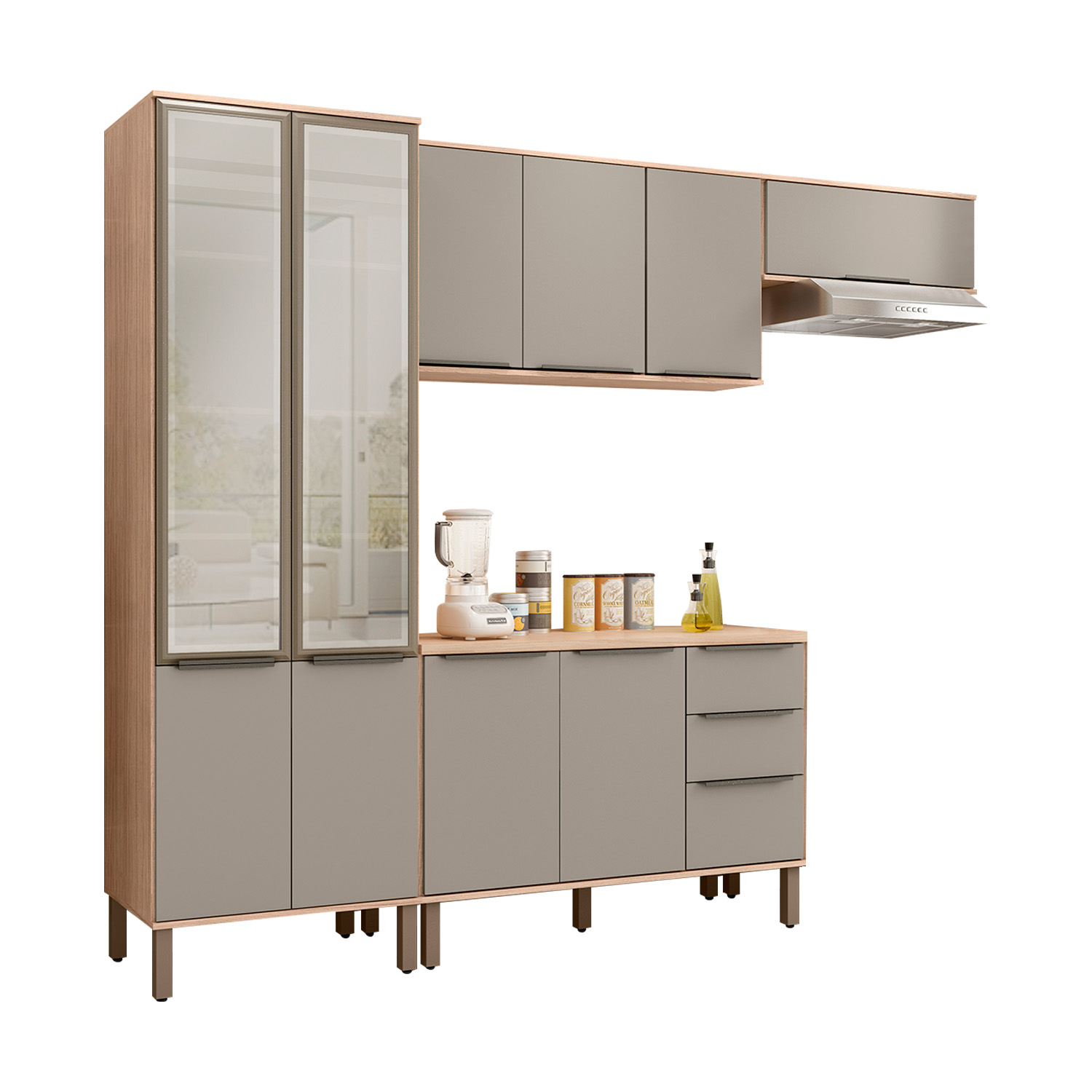 Foto 2 pulgar | Cocina Modular Bossa Verace Havana/taupe