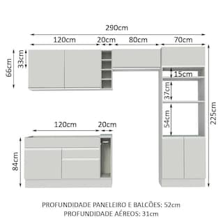Foto 3 | Cocina Integral Modular Madesa Glamy 290cm MB 01