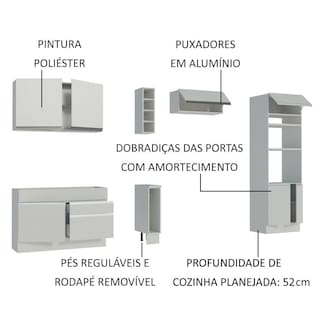 Foto 4 | Cocina Integral Modular Madesa Glamy 290cm MB 01