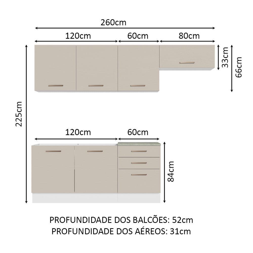 Foto 3 | Cocina Integral Completa Modular Madesa Agata 260cm Bc 02