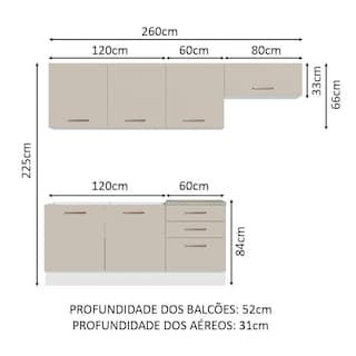 Foto 3 | Cocina Integral Completa Modular Madesa Agata 260cm Bc 02