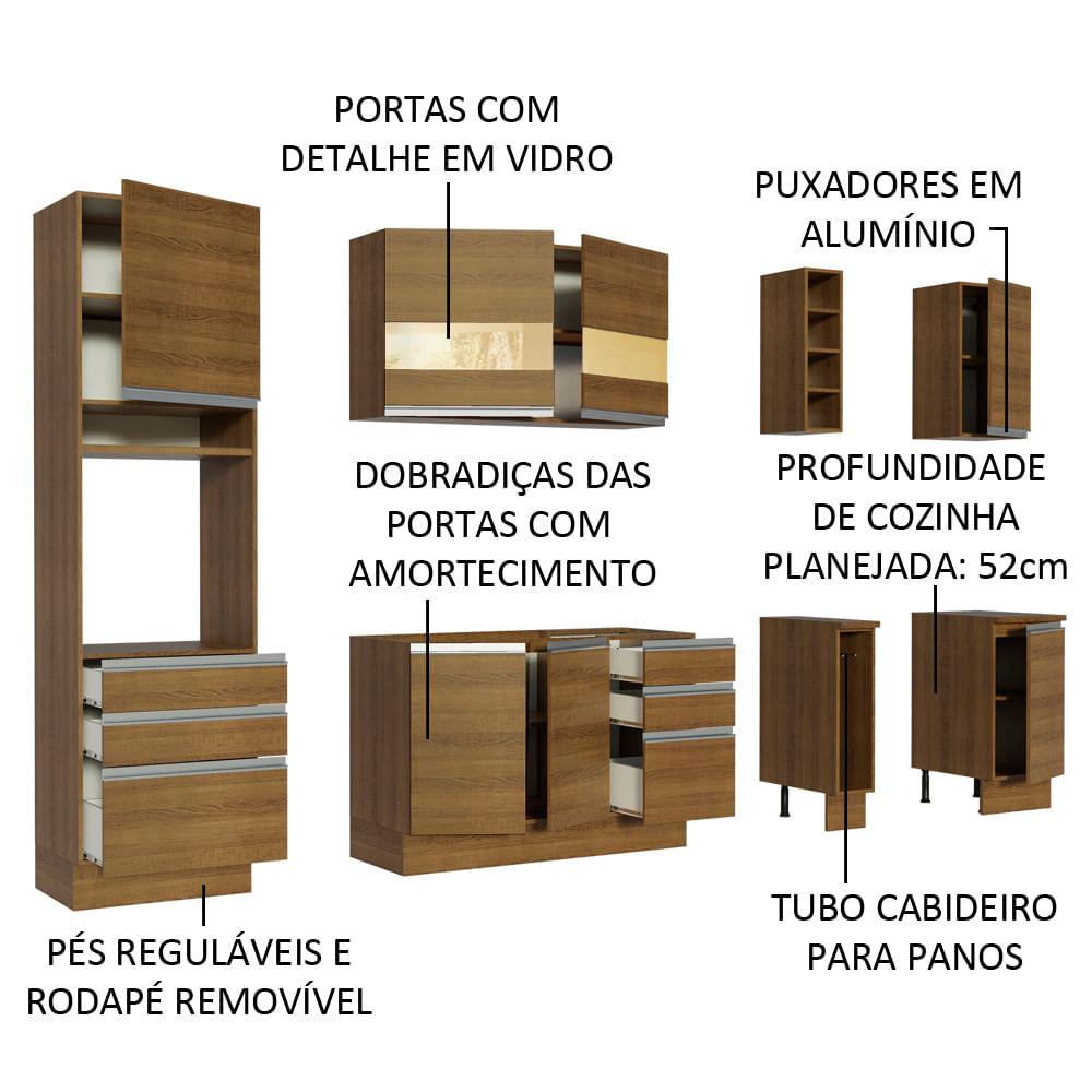 Foto 5 pulgar | Cocina Integral Completa Modular Madesa Lazio 240cm Mm 02